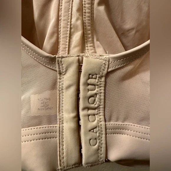 Cacique Bra CoolBliss Beige Unlined No-Wire Nylon/ Spandex Size 50D New With Tag - Picture 6 of 10